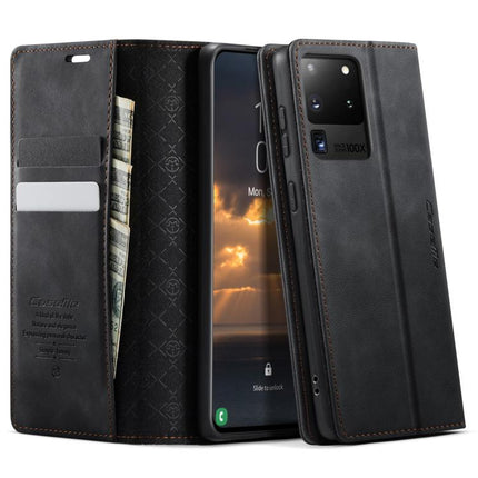 CaseMe 033 Calf Leather Lining Microfibre RFID Blocking Phone Case, For Samsung Galaxy S20 Ultra, For Samsung Galaxy S20, For Samsung Galaxy S20+, For Samsung Galaxy A51