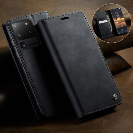 CaseMe 033 Calf Leather Lining Microfibre RFID Blocking Phone Case, For Samsung Galaxy S20 Ultra, For Samsung Galaxy S20, For Samsung Galaxy S20+, For Samsung Galaxy A51