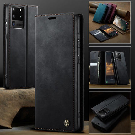 CaseMe 033 Calf Leather Lining Microfibre RFID Blocking Phone Case, For Samsung Galaxy S20 Ultra, For Samsung Galaxy S20, For Samsung Galaxy S20+, For Samsung Galaxy A51