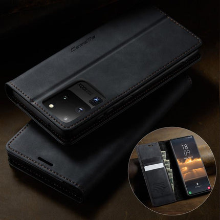CaseMe 033 Calf Leather Lining Microfibre RFID Blocking Phone Case, For Samsung Galaxy S20 Ultra, For Samsung Galaxy S20, For Samsung Galaxy S20+, For Samsung Galaxy A51
