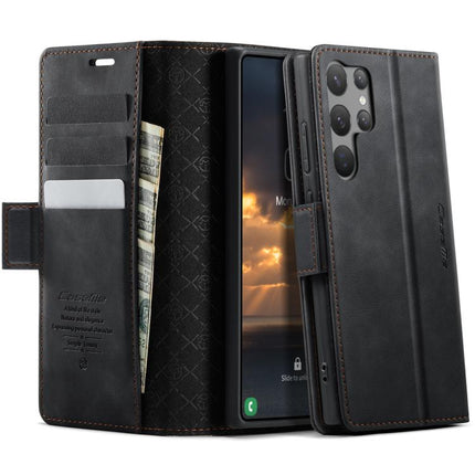CaseMe 033 Calf Leather Lining Microfibre RFID Blocking Phone Case, For Samsung Galaxy S23 Ultra 5G, For Samsung Galaxy S23+ 5G, For Samsung Galaxy S23 5G, For Samsung Galaxy A12 5G
