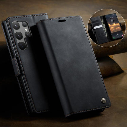 CaseMe 033 Calf Leather Lining Microfibre RFID Blocking Phone Case, For Samsung Galaxy S23 Ultra 5G, For Samsung Galaxy S23+ 5G, For Samsung Galaxy S23 5G, For Samsung Galaxy A12 5G