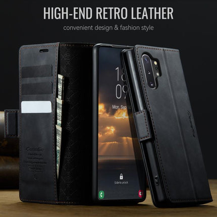 CaseMe 033 Calf Leather Lining Microfibre RFID Blocking Phone Case, For Samsung Galaxy Note10+, For Samsung Galaxy S10+, For Samsung Galaxy S10, For Samsung Galaxy A17