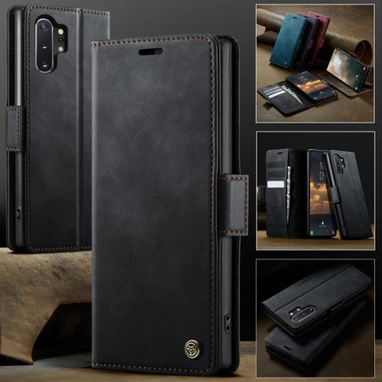 CaseMe 033 Calf Leather Lining Microfibre RFID Blocking Phone Case, For Samsung Galaxy Note10+, For Samsung Galaxy S10+, For Samsung Galaxy S10, For Samsung Galaxy A17