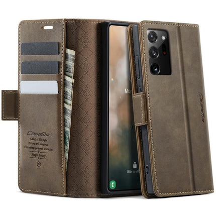 CaseMe 033 Calf Leather Lining Microfibre RFID Blocking Phone Case, For Samsung Galaxy S21 5G, For Samsung Galaxy S21+ 5G, For Samsung Galaxy S21 Ultra 5G, For Samsung Galaxy Note20 Ultra