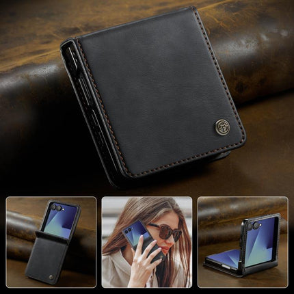 CaseMe 033 Calf Leather Lining Microfibre RFID Blocking Phone Case, For Samsung Galaxy Z Filp7 5G, For Samsung Galaxy S25 Edge, For Samsung Galaxy A56 5G, For Samsung Galaxy A26