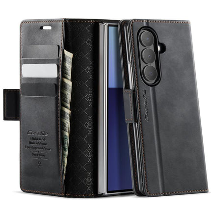 CaseMe 033 Calf Leather Lining Microfibre RFID Blocking Phone Case, For Galaxy A37 5G, For Galaxy A27 5G, For Galaxy S25 FE 5G, For Samsung Galaxy Z Fold7 5G