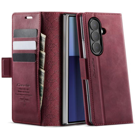 CaseMe 033 Calf Leather Lining Microfibre RFID Blocking Phone Case, For Galaxy A37 5G, For Galaxy A27 5G, For Galaxy S25 FE 5G, For Samsung Galaxy Z Fold7 5G