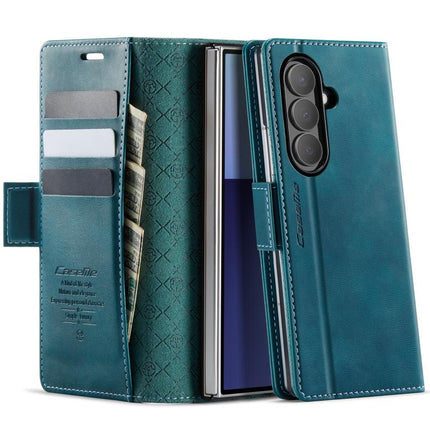 CaseMe 033 Calf Leather Lining Microfibre RFID Blocking Phone Case, For Galaxy A37 5G, For Galaxy A27 5G, For Galaxy S25 FE 5G, For Samsung Galaxy Z Fold7 5G