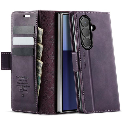 CaseMe 033 Calf Leather Lining Microfibre RFID Blocking Phone Case, For Galaxy A37 5G, For Galaxy A27 5G, For Galaxy S25 FE 5G, For Samsung Galaxy Z Fold7 5G