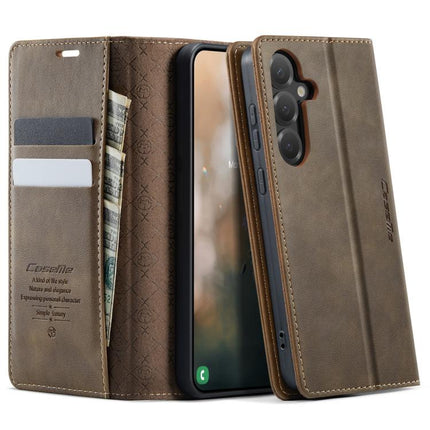 CaseMe 033 Calf Leather Lining Microfibre RFID Blocking Phone Case, For Galaxy A37 5G, For Galaxy A27 5G, For Galaxy S25 FE 5G, For Samsung Galaxy Z Fold7 5G