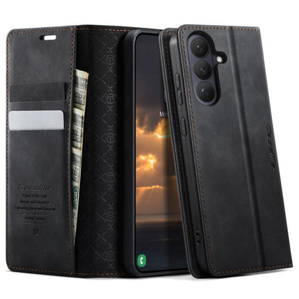CaseMe 033 Calf Leather Lining Microfibre RFID Blocking Phone Case, For Galaxy S26+ 5G, For Galaxy S26 Ultra 5G, For Galaxy S26 5G, For Galaxy A57 5G