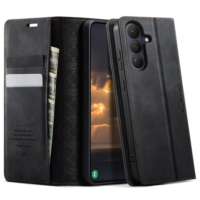 CaseMe 033 Calf Leather Lining Microfibre RFID Blocking Phone Case, For Galaxy S26 5G, For Galaxy A57 5G, For Galaxy A37 5G, For Galaxy A27 5G