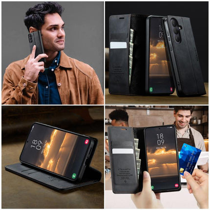 CaseMe 033 Calf Leather Lining Microfibre RFID Blocking Phone Case, For Galaxy S26+ 5G, For Galaxy S26 Ultra 5G, For Galaxy S26 5G, For Galaxy A57 5G