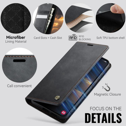 CaseMe 033 Calf Leather Lining Microfibre RFID Blocking Phone Case, For Galaxy S26+ 5G, For Galaxy S26 Ultra 5G, For Galaxy S26 5G, For Galaxy A57 5G