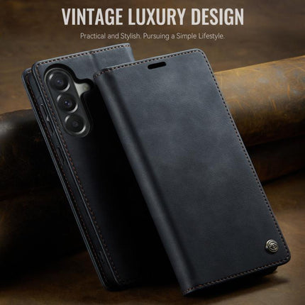 CaseMe 033 Calf Leather Lining Microfibre RFID Blocking Phone Case, For Galaxy A37 5G, For Galaxy A27 5G, For Galaxy S25 FE 5G, For Samsung Galaxy Z Fold7 5G