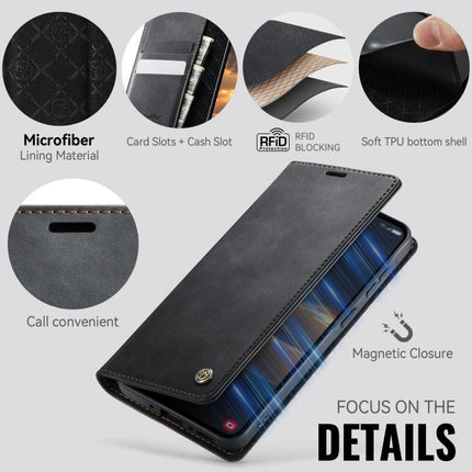 CaseMe 033 Calf Leather Lining Microfibre RFID Blocking Phone Case, For Galaxy A37 5G, For Galaxy A27 5G, For Galaxy S25 FE 5G, For Samsung Galaxy Z Fold7 5G