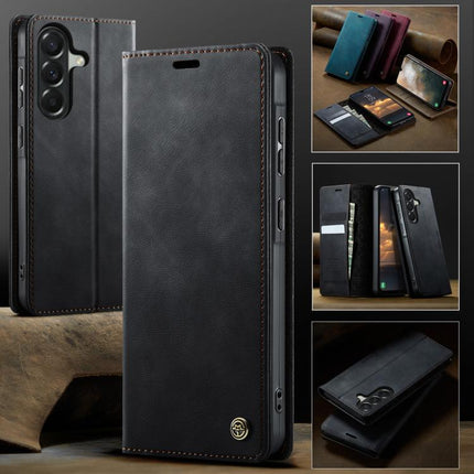 CaseMe 033 Calf Leather Lining Microfibre RFID Blocking Phone Case, For Galaxy A37 5G, For Galaxy A27 5G, For Galaxy S25 FE 5G, For Samsung Galaxy Z Fold7 5G