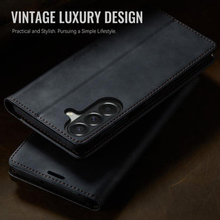 CaseMe 033 Calf Leather Lining Microfibre RFID Blocking Phone Case, For Galaxy A37 5G, For Galaxy A27 5G, For Galaxy S25 FE 5G, For Samsung Galaxy Z Fold7 5G