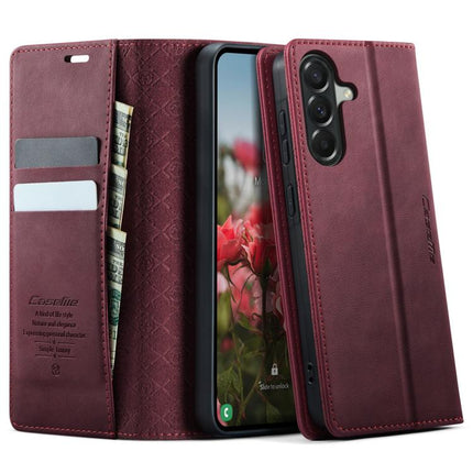 CaseMe 033 Calf Leather Lining Microfibre RFID Blocking Phone Case, For Galaxy A37 5G, For Galaxy A27 5G, For Galaxy S25 FE 5G, For Samsung Galaxy Z Fold7 5G
