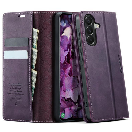 CaseMe 033 Calf Leather Lining Microfibre RFID Blocking Phone Case, For Galaxy A37 5G, For Galaxy A27 5G, For Galaxy S25 FE 5G, For Samsung Galaxy Z Fold7 5G