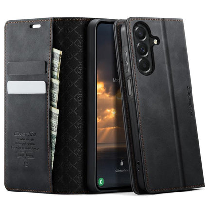 CaseMe 033 Calf Leather Lining Microfibre RFID Blocking Phone Case, For Galaxy A37 5G, For Galaxy A27 5G, For Galaxy S25 FE 5G, For Samsung Galaxy Z Fold7 5G