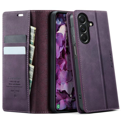 CaseMe 033 Calf Leather Lining Microfibre RFID Blocking Phone Case, For Galaxy A37 5G, For Galaxy A27 5G, For Galaxy S25 FE 5G, For Samsung Galaxy Z Fold7 5G