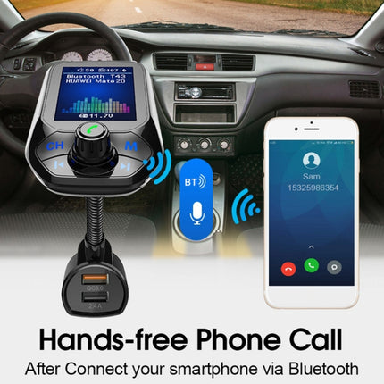 T43 Car Bluetooth Mp3 Multi-function Large Color Screen QC3.0 Bluetooth Car Charge Lossless Car Bluetooth Player, T43