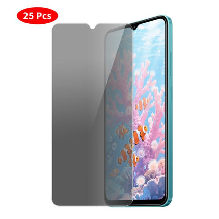 JUNSUNMAY 25 PCS/Pack Privacy Screen Protector Tempered Glass Film, For Samsung Galaxy A08 / A07, For Samsung Galaxy A18 / A17, For Galaxy S26 FE 5G, For Samsung Galaxy A37 / A57 5G, For Samsung Galaxy A27 5G, For Samsung Galaxy S25 FE 5G              ...