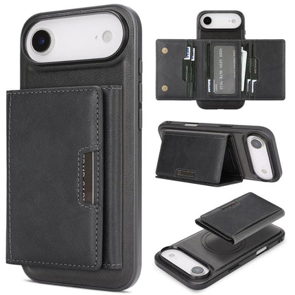 Kalebol Strong Magnetic MagSafe Tri-Fold Wallet Leather Phone Case, For iPhone 17 Pro Max, For iPhone 17 Pro, For iPhone 17, For iPhone 17 Air