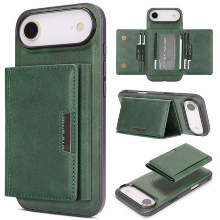 Kalebol Strong Magnetic MagSafe Tri-Fold Wallet Leather Phone Case, For iPhone 17 Pro Max, For iPhone 17 Pro, For iPhone 17, For iPhone 17 Air