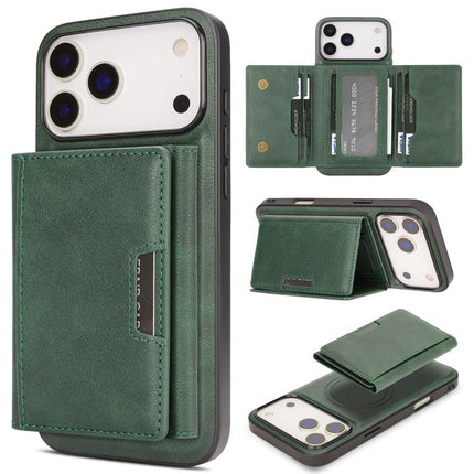Kalebol Strong Magnetic MagSafe Tri-Fold Wallet Leather Phone Case, For iPhone Duo, For iPhone 18 Pro, For iPhone 18 Pro Max, For iPhone 17e / 16e