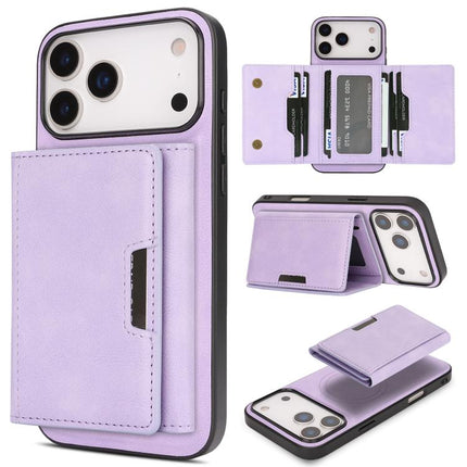 Kalebol Strong Magnetic MagSafe Tri-Fold Wallet Leather Phone Case, For iPhone Duo, For iPhone 18 Pro, For iPhone 18 Pro Max, For iPhone 17e / 16e