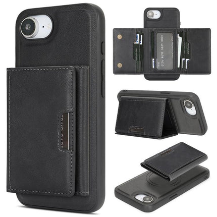 Kalebol Strong Magnetic MagSafe Tri-Fold Wallet Leather Phone Case, For iPhone Duo, For iPhone 18 Pro, For iPhone 18 Pro Max, For iPhone 17e / 16e