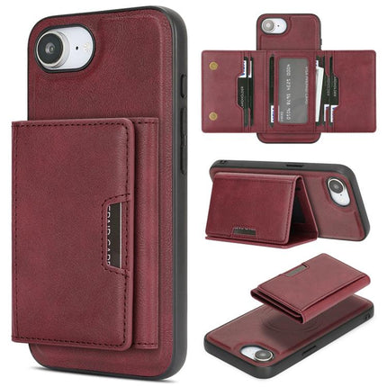 Kalebol Strong Magnetic MagSafe Tri-Fold Wallet Leather Phone Case, For iPhone Duo, For iPhone 18 Pro, For iPhone 18 Pro Max, For iPhone 17e / 16e
