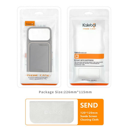 Kalebol Slim MagSafe Ring Magnetic Card Bag Leather Phone Case, For iPhone Duo, For iPhone 18 Pro, For iPhone 18 Pro Max, For iPhone 17 Pro Max