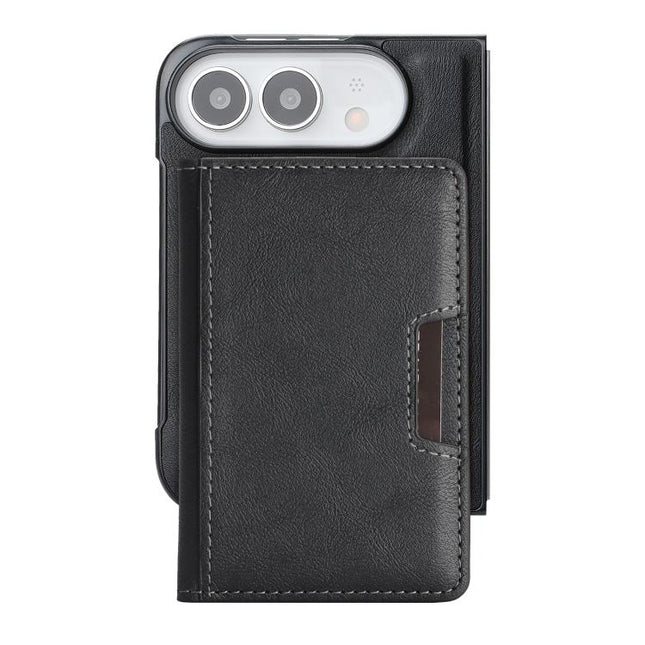 Kalebol Strong MagSafe Magnetic Two-Fold Card Bag Leather Phone Case, For iPhone Duo, For iPhone 18 Pro, For iPhone 18 Pro Max, For iPhone 17 Pro Max