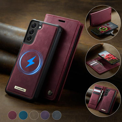 CaseMe C49 Magnetic RFID Blocking Detachable Wallet Leather Phone Case, For Samsung Galaxy S22+ 5G, For Samsung Galaxy S22 5G, For Samsung Galaxy S21 FE 5G, For Samsung Galaxy S21 5G