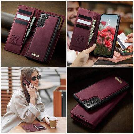 CaseMe C49 Magnetic RFID Blocking Detachable Wallet Leather Phone Case, For Samsung Galaxy S21 5G, For Samsung Galaxy S21+ 5G, For Samsung Galaxy S21 Ultra 5G, For Samsung Galaxy S20 Ultra