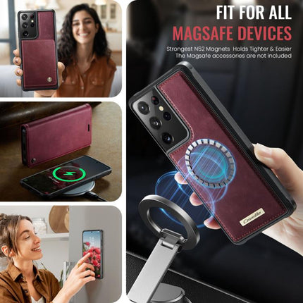 CaseMe C49 Magnetic RFID Blocking Detachable Wallet Leather Phone Case, For Samsung Galaxy S21 Ultra 5G, For Samsung Galaxy S20 Ultra, For Samsung Galaxy S20, For Samsung Galaxy S20+