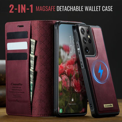 CaseMe C49 Magnetic RFID Blocking Detachable Wallet Leather Phone Case, For Samsung Galaxy S21 Ultra 5G, For Samsung Galaxy S20 Ultra, For Samsung Galaxy S20, For Samsung Galaxy S20+
