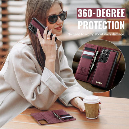 CaseMe C49 Magnetic RFID Blocking Detachable Wallet Leather Phone Case, For Samsung Galaxy S21 Ultra 5G, For Samsung Galaxy S20 Ultra, For Samsung Galaxy S20, For Samsung Galaxy S20+