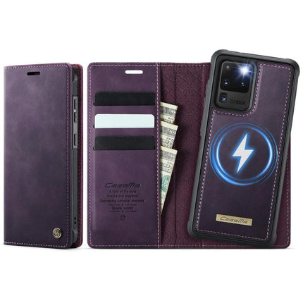 CaseMe C49 Magnetic RFID Blocking Detachable Wallet Leather Phone Case, For Samsung Galaxy S21 Ultra 5G, For Samsung Galaxy S20 Ultra, For Samsung Galaxy S20, For Samsung Galaxy S20+
