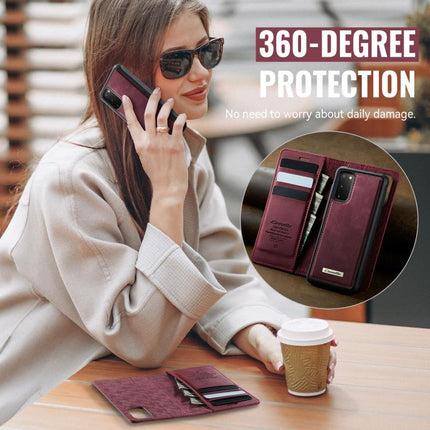 CaseMe C49 Magnetic RFID Blocking Detachable Wallet Leather Phone Case, For Samsung Galaxy S20, For Samsung Galaxy S20+, For Samsung Galaxy A17, For Samsung Galaxy S24 / S25