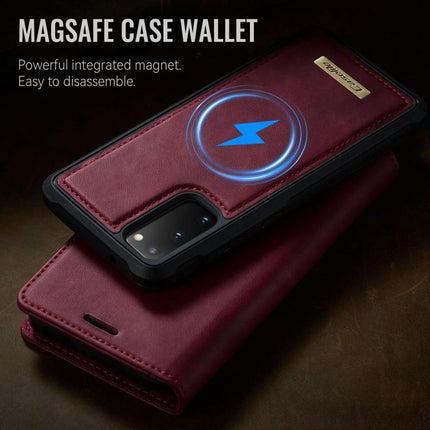 CaseMe C49 Magnetic RFID Blocking Detachable Wallet Leather Phone Case, For Samsung Galaxy S20, For Samsung Galaxy S20+, For Samsung Galaxy A17, For Samsung Galaxy S24 / S25