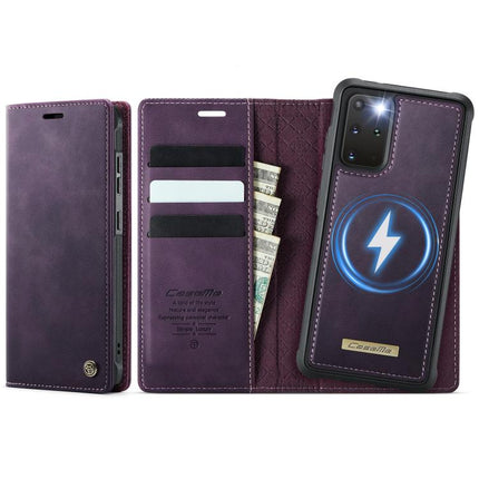 CaseMe C49 Magnetic RFID Blocking Detachable Wallet Leather Phone Case, For Samsung Galaxy S21 Ultra 5G, For Samsung Galaxy S20 Ultra, For Samsung Galaxy S20, For Samsung Galaxy S20+