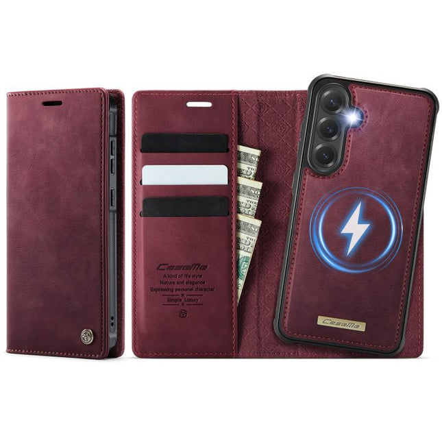 CaseMe C49 Magnetic RFID Blocking Detachable Wallet Leather Phone Case, For Samsung Galaxy S24 FE 5G, For Samsung Galaxy A14 5G / M44, For Samsung Galaxy A55 / A35 5G, For Samsung Galaxy S24 Ultra 5G