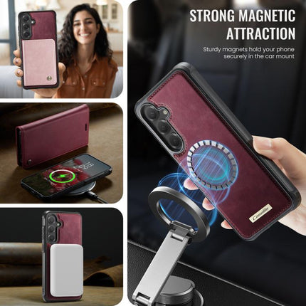 CaseMe C49 Magnetic RFID Blocking Detachable Wallet Leather Phone Case, For Samsung Galaxy S24 FE 5G, For Samsung Galaxy A14 5G / M44, For Samsung Galaxy A55 / A35 5G, For Samsung Galaxy S24 Ultra 5G