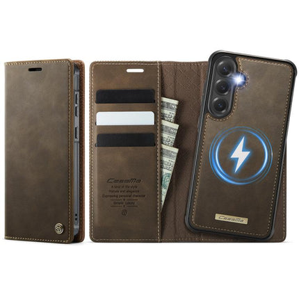 CaseMe C49 Magnetic RFID Blocking Detachable Wallet Leather Phone Case, For Samsung Galaxy S24 FE 5G, For Samsung Galaxy A14 5G / M44, For Samsung Galaxy A55 / A35 5G, For Samsung Galaxy S24 Ultra 5G