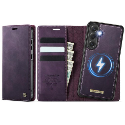 CaseMe C49 Magnetic RFID Blocking Detachable Wallet Leather Phone Case, For Samsung Galaxy S24 FE 5G, For Samsung Galaxy A14 5G / M44, For Samsung Galaxy A55 / A35 5G, For Samsung Galaxy S24 Ultra 5G
